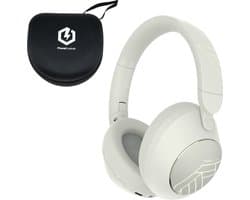 PowerLocus Orion - Koptelefoon Draadloos – Koptelefoon Bluetooth - met ENC Microfoon – 70 Uur batterijduur - Memory Foam Oorkussens - Wireless & met Aux kabel Mode – incl. Premium Case - Sand