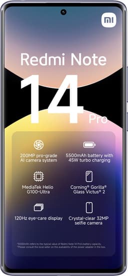 Xiaomi Redmi Note 14 Pro - 8GB/256GB - Aurora Paars — thumbnail 2