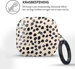 Burga Hoesje geschikt voor Apple AirPods 4 Shockproof Hardcase Hoesje | Burga AirPods Case - Almond Latte | Bruin — thumbnail 4