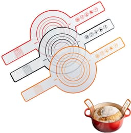 3 stuks Bakmat voor Nederlandse Oven - Broodslinger - Multifunctionele - Siliconen- Sling-bakmat met lange handgreep - Broodbakmat - Herbruikbare Nederlandse Ovenvoering met Lange Handvatten-Geschikt voor airfryer, oven en magnetron -52,5×21,5×0.07cm — thumbnail 6