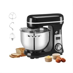 Stemily Keukenmachine - Deegmachine - Keukenmixer - 1200W - RVS Mengkom (6L) - Keukenrobot - Garde, Deeghaak en Menghaak — thumbnail 5