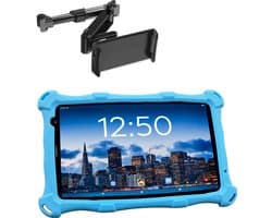 AngelTech OnderwegPakket PRO MAX – Kindertablet PRO MAX Blauw + Tablethouder - Android 15 - Kindertablet Vanaf 3 Jaar – Kinder Tablet – Kids Tablet - Tablet voor Kinderen