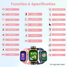 VUBIO 4G Kinder Smartwatch L2 - Incl. SIM - GPS - Videobellen - Roze — thumbnail 4