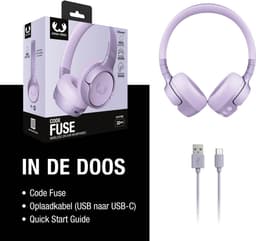 Fresh ‘n Rebel Code Fuse – Draadloze on-ear koptelefoon - Bluetooth - 30 uur Speeltijd - Dreamy Lilac — thumbnail 5