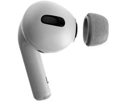 Foam eartips geschikt voor Airpods Pro (2) - Extra Small - zwart - zachte memory foam opzet oortjes - foamigo®