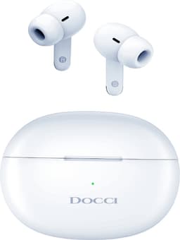 Docci ANC Oordopjes - Actieve Ruisonderdrukking - Bluetooth Earpods - Wit — thumbnail 2