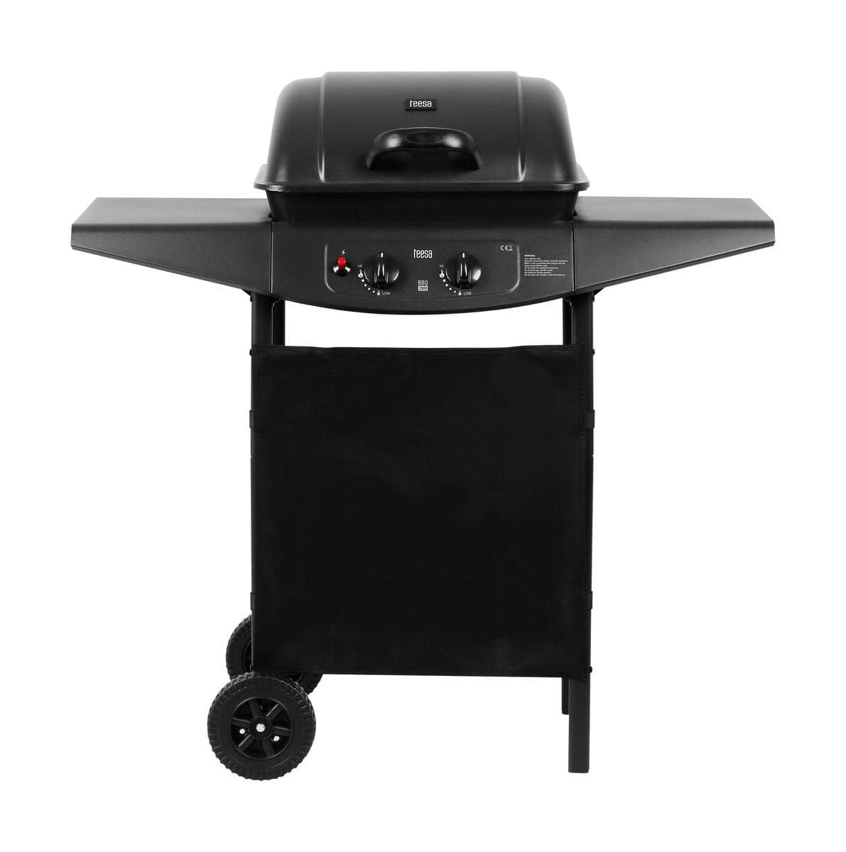 Teesa TSA0080 - Gasbarbecue BBQ 2000 met twee branders en onderstel — afbeelding 1