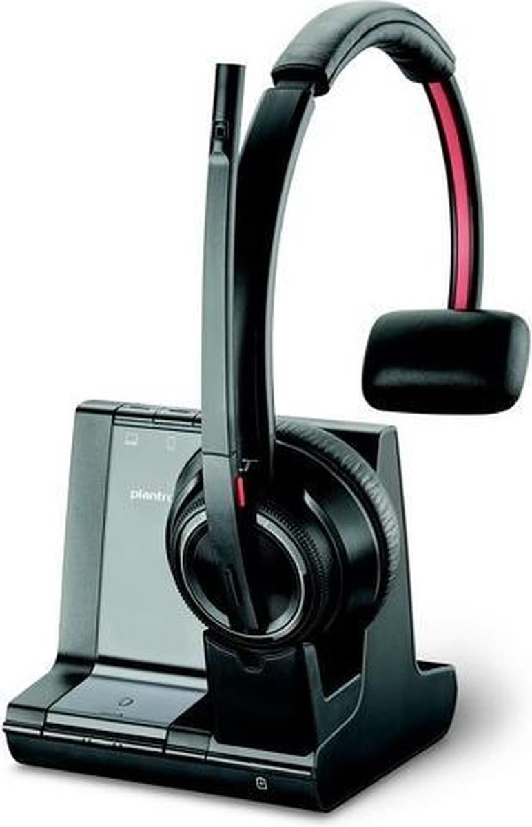 Plantronics Savi W8210/A, UC Monauraal Hoofdband Zwart, Grijs — afbeelding 1