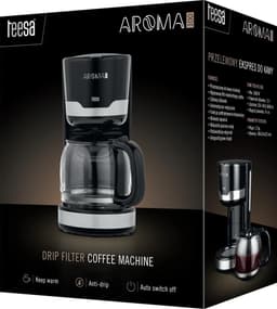 Teesa TSA4006 - Koffiezetapparaat AROMA 100, 1,5 liter, warmhoudfunctie, druppelblokkade, zwart — thumbnail 4
