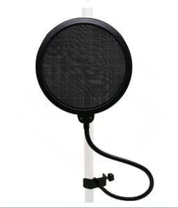 Pop Filter - Pop Shield - Popkiller - Microfoon - Studio - Speaker - Zwart - 1 stuk — thumbnail 4