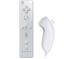 Controller & Nunchuk Geschikt voor Wii & Wii U - Wit
