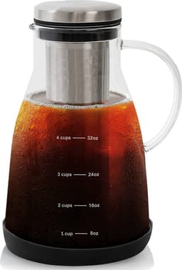 Cold Brew Koffie Maker - Slow Coffee - Borosilicaat Glas - 0.9 Liter - Uitneembare Filter — thumbnail 1