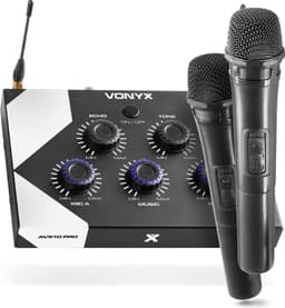 Karaoke Set met Bluetooth en 2 Karaoke Microfoons - Vonyx AV510 - Voor Volwassenen — thumbnail 1