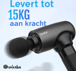 Beoka ® V2 Massage Gun PRO - Professioneel Massage Pistool - Sport en Relax Massage Apparaat - Zwart Massagepistool - Inclusief Koffer - Wiesba — thumbnail 3