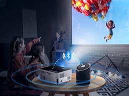 UpLiving® LCD Mini Beamer met WiFi | Met Bluetooth | Native Full HD | 10.000:1 Contrastratio | 8.000 Lumen | Projector - Mini Beamer - Draagbare Pocket Beamer - Afstandsbediening - Draagtas — thumbnail 2