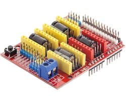 AZDelivery CNC Schild V3 ontwikkelingskaart voor A4988 stappenmotor driver Stepper voor 3D printer compatibel met Arduino Inclusief E-Book! 1