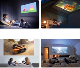 Bolture Mini Beamer - Beamers - Beamer - Projector - Beamer Projector - Beeldscherm - Projectiescherm - Beamer Scherm - 150 Inch — thumbnail 4