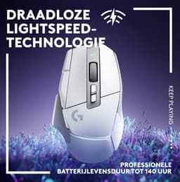 Logitech G502 X Lightspeed - Draadloze Gaming Muis - Rechtshandig - Optisch - Wit — thumbnail 3
