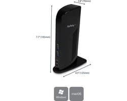 Dockstation Startech USB3SDOCKHD Black