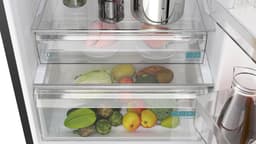 Siemens KG49NXXCF - iQ300 - Koelkast - Koel-vriescombinatie - Energielabel C - Total No Frost Nooit meer ontdooien - Zwart - hyperFresh ruimte voor groente en fruit - superKoelen functie — thumbnail 6