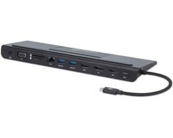 Manhattan - 153478 - USB-C - laptopdockingstation - Merken : Universeel - Incl. laadfunctie