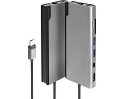 ALOGIC ULDPLSV2-SGR laptop dock & poortreplicator Bedraad USB 3.2 Gen 1 (3.1 Gen 1) Type-C Zwart, Grijs