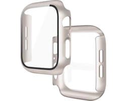 Stravo iWatch Case - Starlight - Geschikt voor 40mm Apple Watch - HD High Sensitivity Screen Protector met TPU All Around Anti-Fall Bumper Beschermhoes Cover - Compatibel met Apple Watch 4/5/6/SE 40mm