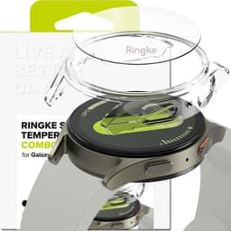 Ringke Slim + Glass | Hoesje + Screen Protector Geschikt voor Samsung Galaxy Watch 7 40MM | Case met 9H Tempered Glass | Transparant — thumbnail 20