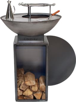 Actie Co-Fire Barbecue Vuurschaal - GrillRing-set 72 - compleet met houtopberger, zeker voor 20 gasten op te koken, ideaal voor thuisgebruik. — thumbnail 5