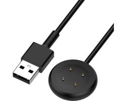 Oplader - USB oplaadkabel - geschikt voor Google Pixel Watch 2 - magnetisch - 1 meter - zwart