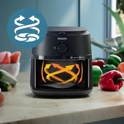 Philips 1000 Series Airfryer - NA120/00 - Draaiknopbediening - 4.2L - Tot 4 Personen - Zwart — thumbnail 12