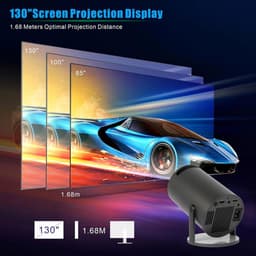 Equivera Mini Beamer - Draagbare Beamer - Beamer - Mini Beamer Projector - Projector - Mini Projector — thumbnail 5