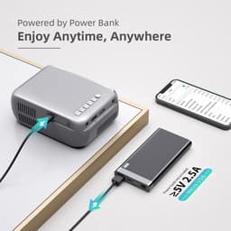 Equivera Mini Beamer - Draagbare Beamer - Beamer - Mini Beamer Projector - Projector - Mini Projector — thumbnail 3