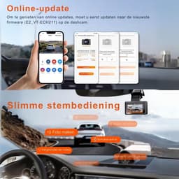 Dual Dashcam - Dashcam Voor Auto 5 GHz wifi 9MB/S - Voor en Achter Camera – Auto Camera Met Nachtzicht – Parkeermodus - G-Sensor — thumbnail 4