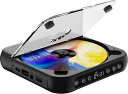 GH Goods - Discman - Draagbare CD Speler met Bluetooth - Ingebouwde speaker - Voor in de auto - EA100 - 3.5 MM Aux - CD / CD-R / CD-RW - MP3 - Zwart — thumbnail 1