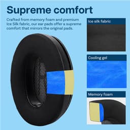 Vervangende Oorkussens voor Bose QuietComfort 35 (QC35) Bose Quiet Comfort 35 II (QC35 II) Over-ear Hoofdtelefoon van MMOBIEL - Cooling Gel Koptelefoon Oorkussens - Hoofdtelefoon Earpads – Zwart — thumbnail 5
