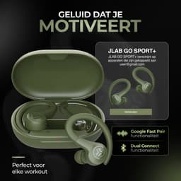 JLAB Go Sports+ In-ear Draadloze sport-oordopjes Groen — thumbnail 4