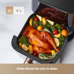 MOVA Tech AeroChef FD10 Pro Enkel 6 l Vrijstaand 1800 W Heteluchtfriteuse Zwart — thumbnail 6