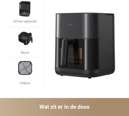 MOVA Tech AeroChef FD10 Pro Enkel 6 l Vrijstaand 1800 W Heteluchtfriteuse Zwart — thumbnail 7