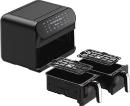 Luchtfriteuse 8 Liter met Dubbele Mand en LED Touchscreen - 2400W, 8 Programma's, Energiebesparend — thumbnail 10