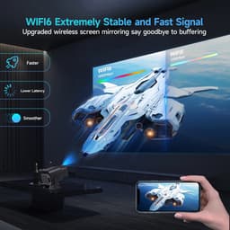 Android 11 - 390Ansi - Hy320 Projector - 4K Native - 1080P Dual Wifi6 - Bt5.0 Cinema - Outdoor Draagbare Projector Upgraded - Hy300 — thumbnail 2