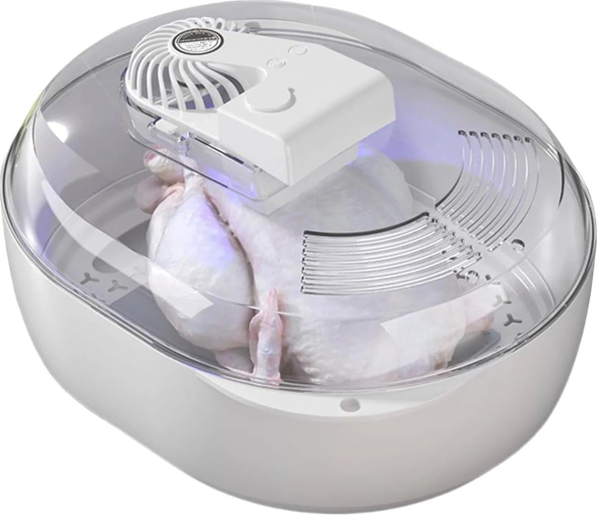 Vlees Ontdooimachine Ultrasonisch 6-in-1 – Voedselveilige Materiaal, USB Opladen, Ideaal voor Huisdieren en Voedsel | Snel Onthooien Vlees | Vlees Ontdooiapparaat — afbeelding 1