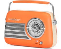 Madison Freesound VR40OR matte oranje retro speaker
