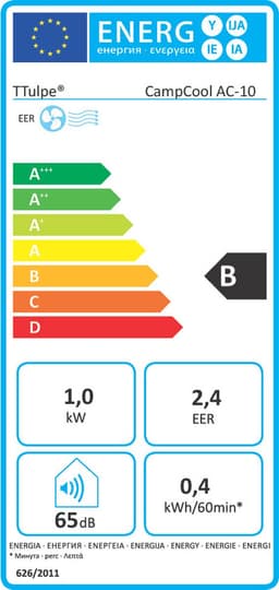 TTulpe CampCool AC-10, draagbare airconditioner, 1000 Watt, R290 — thumbnail 7