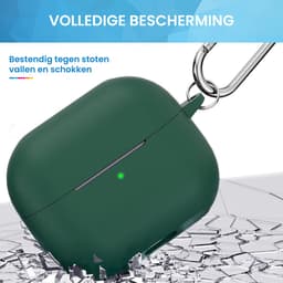 YONO Soft Case geschikt voor Samsung Galaxy Buds 3 / 3 Pro / 3 FE - Siliconen Hoesje - Donkergroen — thumbnail 5