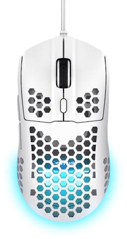 Trust GXT929W Helox - Gaming Muis - Ultra licht - RGB verlichting - 6400 DPI - Bedraad - Zwart — thumbnail 1