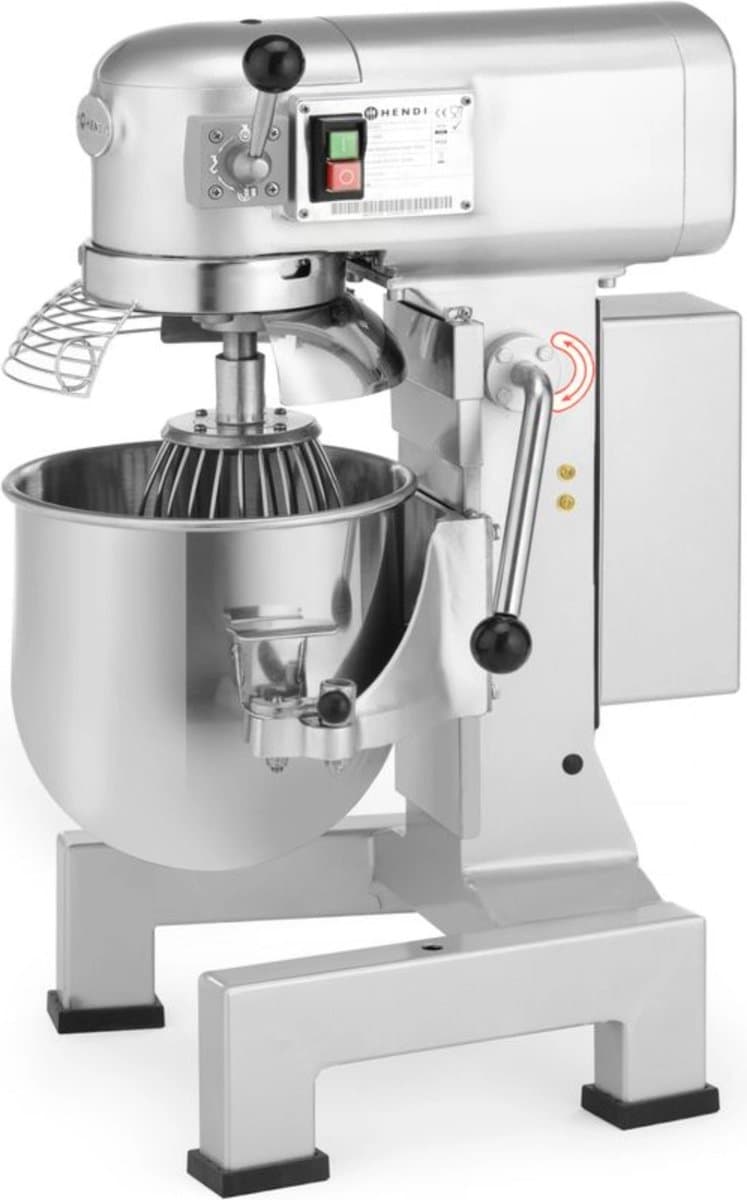 HENDI Planeetmixer – 20L – gietijzeren behuizing – 3 snelheden – oververhittingsbeveiliging — afbeelding 1