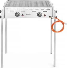 HENDI Roast-Master Pro gasbarbecue – 11,6kW – 2 branders – 790x560x900 mm – roestvast staal — thumbnail 3