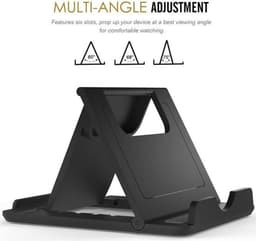 Knaak Verstelbare Telefoonhouder - Universele Smartphone Standaard Bureau Tafel - Zwart — thumbnail 2