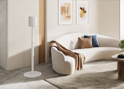 VDD Vloerstandaard Sonos® - Speaker Standaard - Vloerstandaard Speaker - In Hoogte Verstelbaar - Geschikt voor Sonos era 100 & 300 - Kabelmanagement - Wit — thumbnail 4